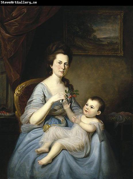 Charles Willson Peale Mrs. David Forman and Child